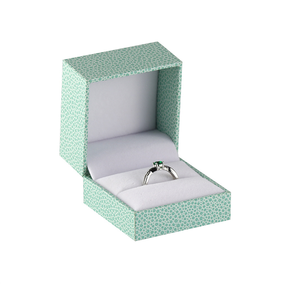 Green Texture Paper Jewelry Boxes Wholesale
