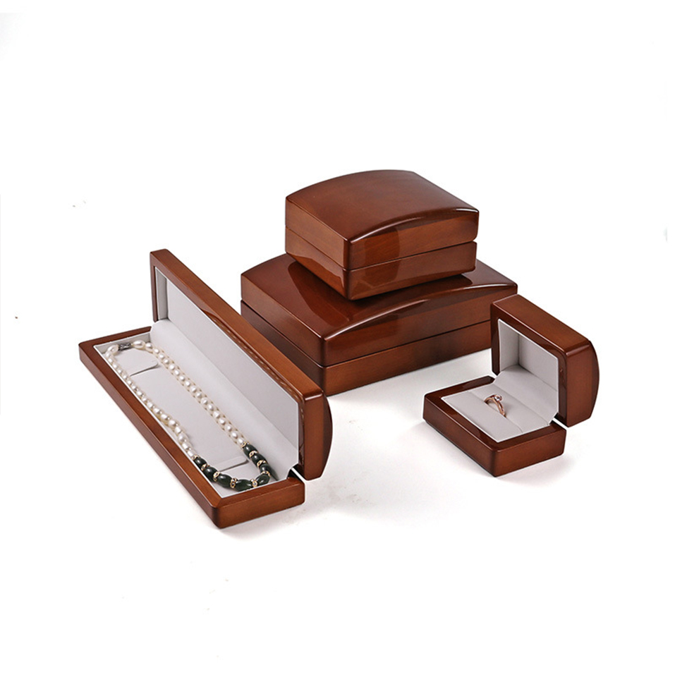 Luxury Handmade Wooden Jewelry Box Custom Logo