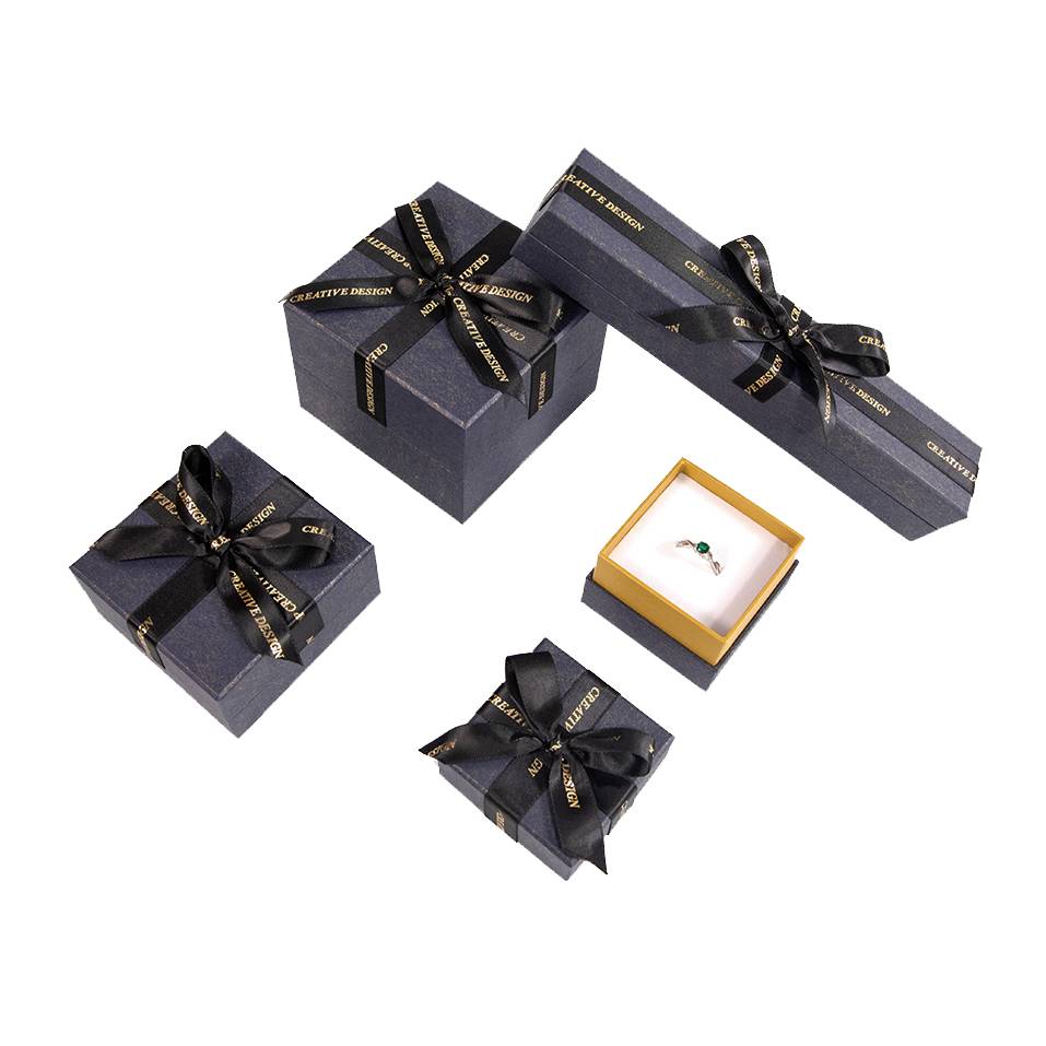 Wholesale Custom Logo Printed Packaging Black Blue Precious Present  Jewellery Couple Ring Bracelet Bangle Display Paper Gift Boxes - China Gift  Boxes, Kraft Box | Made-in-China.com