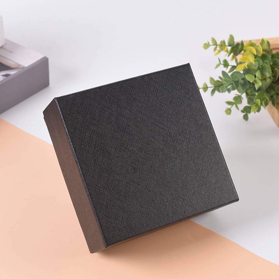 Factory black paper cardboard pendant jewellery gift packaging boxes wholesale